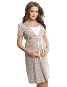 Dorota Dojčiace a tehotenská nočná košeľa Beáta béžová