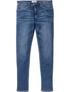 bonprix Strečové džínsy Regular Fit Tapered, farba modrá, rozm. 54