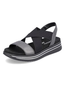 RIEKER Dámske sandále REMONTE R2954-01 čierna S3