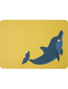 Detské prestieranie s motívom delfína 46x33 cm COPPA KIDS WILDLIFE ASA Selection - žlté