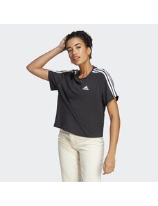 Adidas Top Essentials 3-Stripes Single Jersey Crop