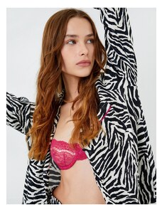 Koton Zebra Patterned Pajama Top Long Sleeve Viscose