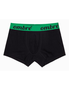 Ombre Clothing Pánske boxerky - čierna-zelená U283