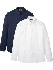 bonprix Biznis košeľa Slim Fit (2 ks v balení), farba biela