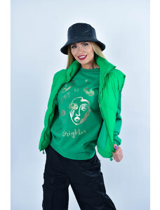 Fam Dámska mikina Luxury Sweatshirt - Zelená