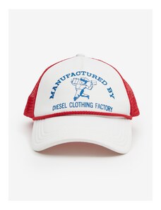Red and White Cap Diesel - Mens