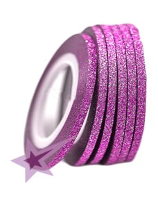 Starnails Samolepiaca zdobiaca páska na nechty sparkle ružová, 3mm