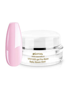 Starnails UV/LED Pro Base Baby Boom 15ml - mliečno ružová modelovacia, hustá, báza