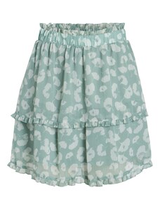 bershka checked pleated mini skirt in mint