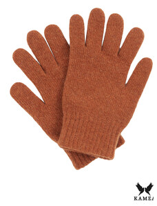 Kamea Svetlo tehlové dámske rukavice na zimu 01, Farba tehlová