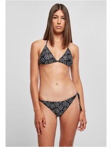UC Ladies Women's bikini with blackflower triangle pattern