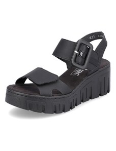 Dámske sandále RIEKER 68050-00 čierna S4