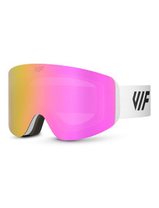 Lyžiarske a snowboardové okuliare VIF SKI & SNB White x Pink