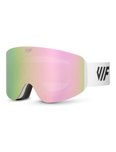 Lyžiarske a snowboardové okuliare VIF SKI & SNB White x Rose Pink