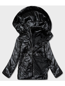 S'WEST Čierna dámska bunda s odopínacou kapucňou (B0131-1)