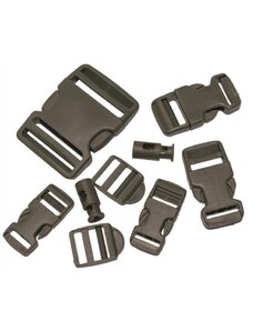 MIL-TEC Náhradné spony/pracky k ruksakom (9 kusov v balení)