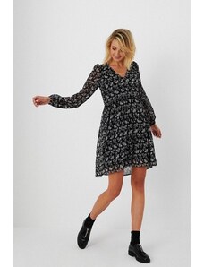 Moodo Flared dress with a floral pattern