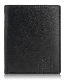 PAOLO PERUZZI Pánska kožená peňaženka s RFID | čierna IN-29-BL