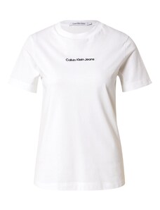 Calvin Klein Jeans Tričko 'INSTITUTIONAL' čierna / biela