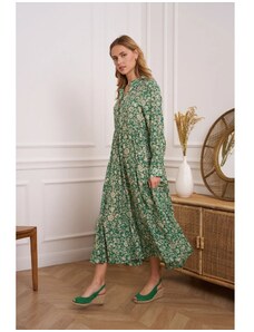 CHOKLATE PARIS Choklate Zelené maxi šaty