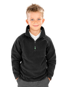 Result Detský mikrofleecový sveter s 1/4 zipsom z priedušného a recyklovaného materiálu