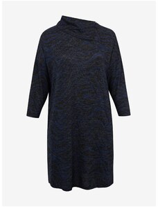 Dark blue brindle sweater dress Fransa - Women