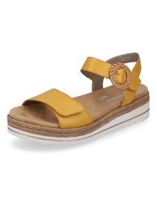 RIEKER Dámske sandále REMONTE D0Q52-68 žltá S3
