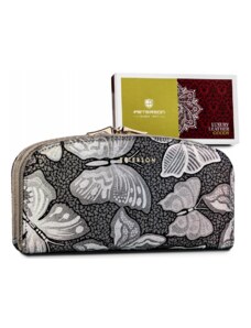 Dámska peňaženka zdobená vzorom motýľov — Peterson