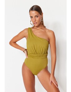Trendyol Collection Plavky - Zelená - Bez vzoru