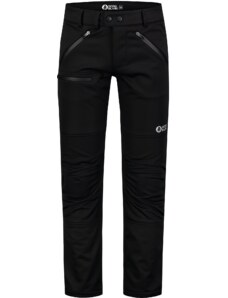 Nordblanc Čierne pánske zateplené softshellové nohavice TRAMPING