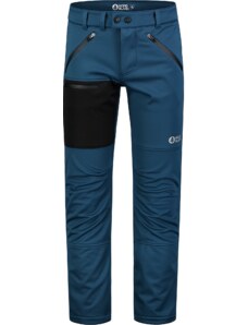 Nordblanc Modré pánske zateplené softshellové nohavice TRAMPING