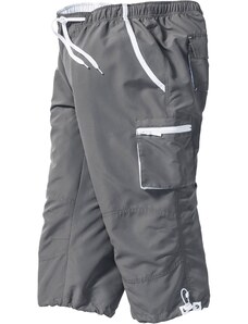 bonprix Mikrovláknové 3/4-ové nohavice z recyklovaného polyesteru, farba šedá, rozm. 46