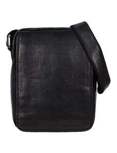Sendi Design Pánska kožená taška cez rameno PEDRO černá