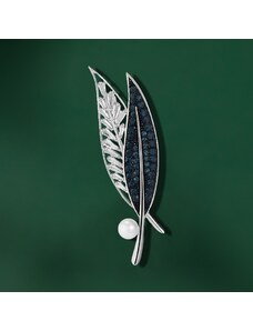 Éternelle Luxusní brož s perlou a zirkony Estella