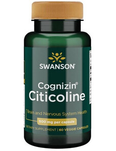 Swanson Cognizin Citicoline 60 ks, vegetariánska kapsula, 500 mg