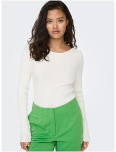 White sweater with opening at back ONLY Emmy - Women