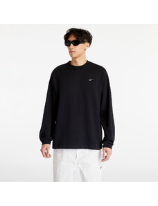 Pánske tričko Nike Solo Swoosh Unisex Long-Sleeve Top Black/ White