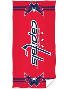 TipTrade (CZ) Hokejová bavlnená osuška NHL Washington Capitals - 100% bavlna - 70 x 140 cm