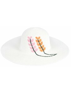 Art of Polo dámsky letný klobúk biely s výšivkou