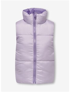 Purple girly double-sided quilted vest ONLY Ricky - Girls