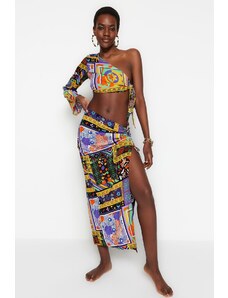 Trendyol Collection Súprava sukní s blúzkou na jedno rameno s etnickým vzorom