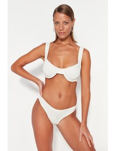 Trendyol Collection Ecru Underwire Textured Bikini Top