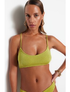 Trendyol Green Bralette Glittery Bikini Top