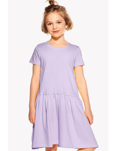 Dievčenské šaty nepískacie, farba orgovánová, veľkosť 92