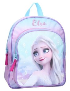 Vadobag Detský / dievčenský batoh s predným vreckom Ľadové kráľovstvo - Frozen - motív Elsa - 8L