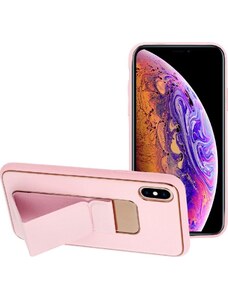 Forcell Leather Kryt pre iPhone X / Xs, Ružový