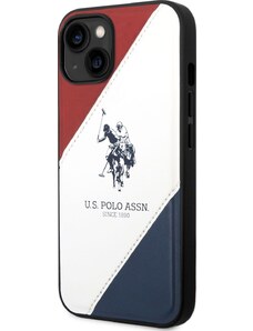 U.S. Polo Assn Kožený Kryt pre iPhone 14 Plus, Biely