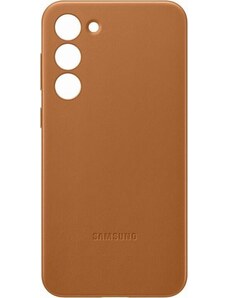 Originál Kožený Kryt pre Samsung Galaxy S23 Plus, Hnedý