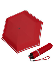 Knirps Rookie Manual - ľahký skladací dáždnik červená