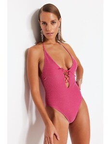 Trendyol Collection Plavky - Ružová - Bez vzoru
